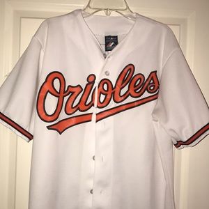 Orioles Jersey Size Small. Runs Large